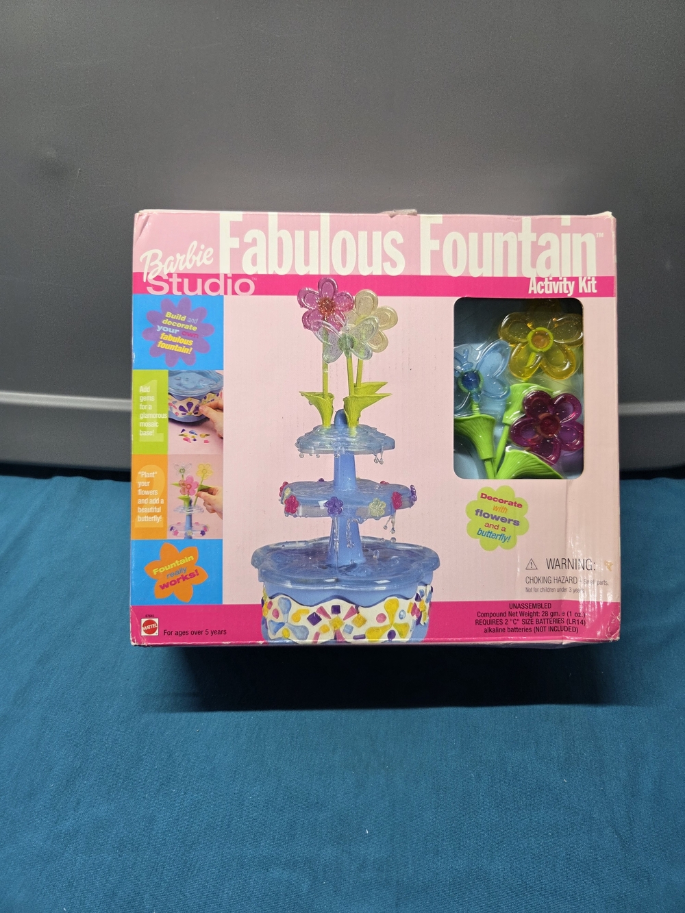 Vintage 2000 Barbie Studio Fabulous Fountain Activity Kit